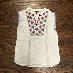 J Crew embroidered tank